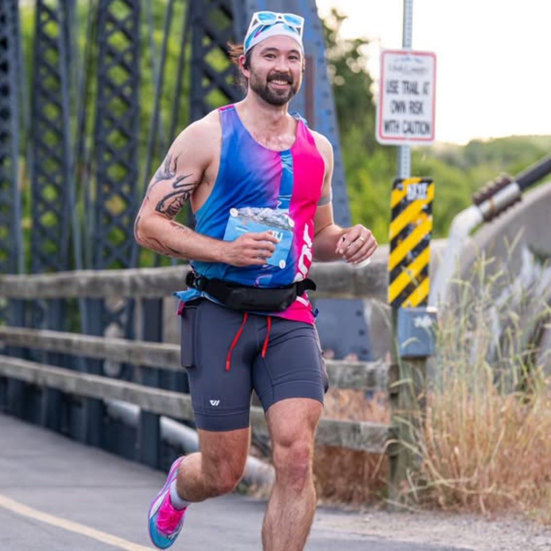Eric running during a race